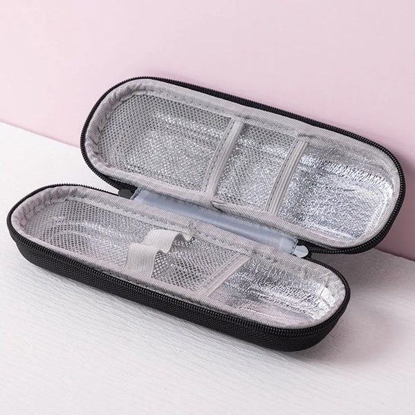 Sac isotherme pour médicaments avec poche de gel 20x7,5cm Voyage Maintien de la température Transport des médicaments Isolation Compact | Sansoti