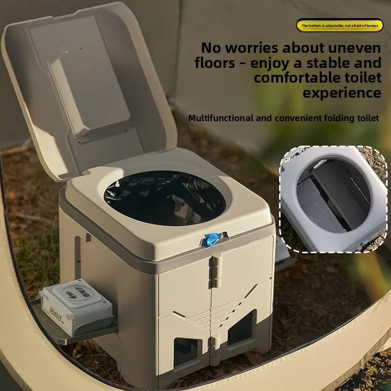 Toilettes de camping pliables sans odeur - toilettes portables pour le camping en plein air et les situations d’urgence à domicile | Sansoti