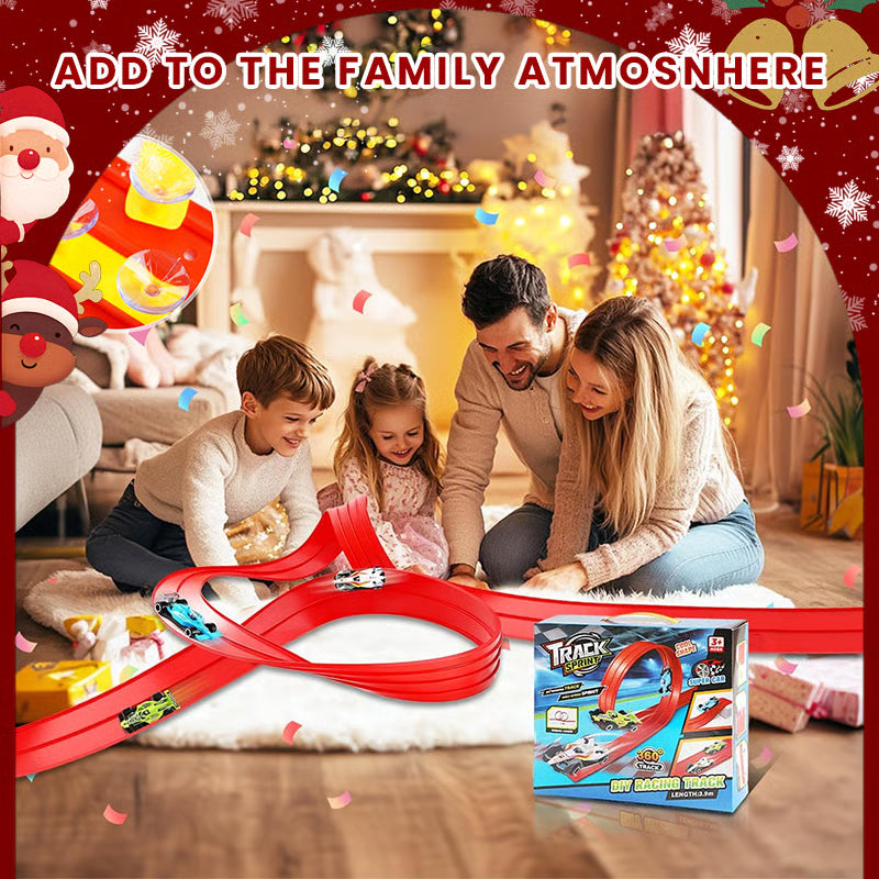 Flexibele DIY Racebaan voor Kinderen – 5 Meter Race Track met Auto's en Loopings | Sansoti