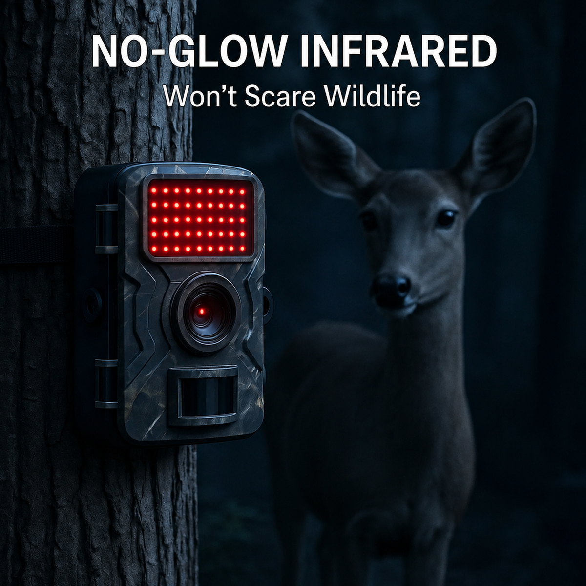 Wildkamera mit Nachtsicht 16 MP 1080P Bewegungserkennung 10 m Reichweite Außenüberwachung Wildtier-Monitoring | Sansoti