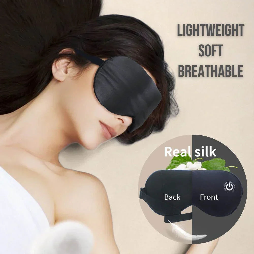 Heated Eye Mask Wireless with 3 Heat Settings USB Rechargeable for Relaxation at Home or on the Go | Sansoti
