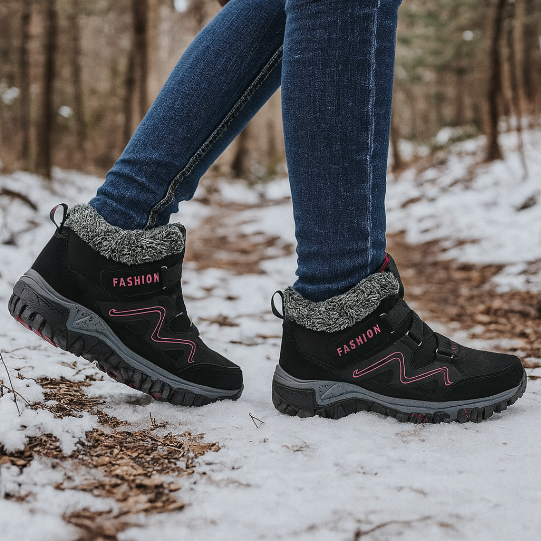 Gevoerde Winterlaars Dames met Antislip Zool Warmte Comfort Sneeuw Regen Herfst Lente Casual Outdoor Schoen | Sansoti