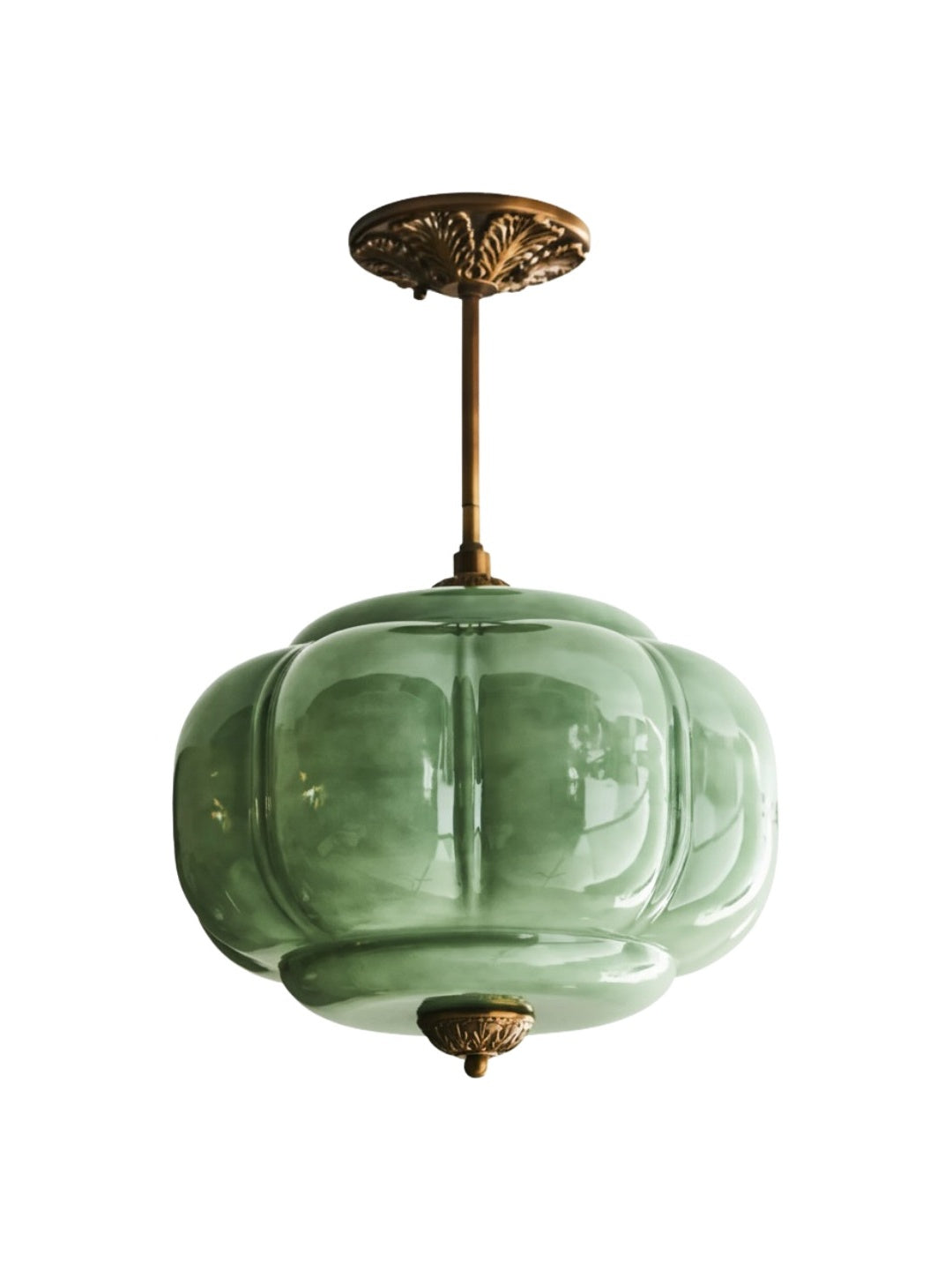 Vintage Melkglas Plafondlamp Geschulpt Rand Wit Roze Groen Blauw Helder Mat Glas Semi-Flush Hanglamp Messing Zwart Finish | Sansoti