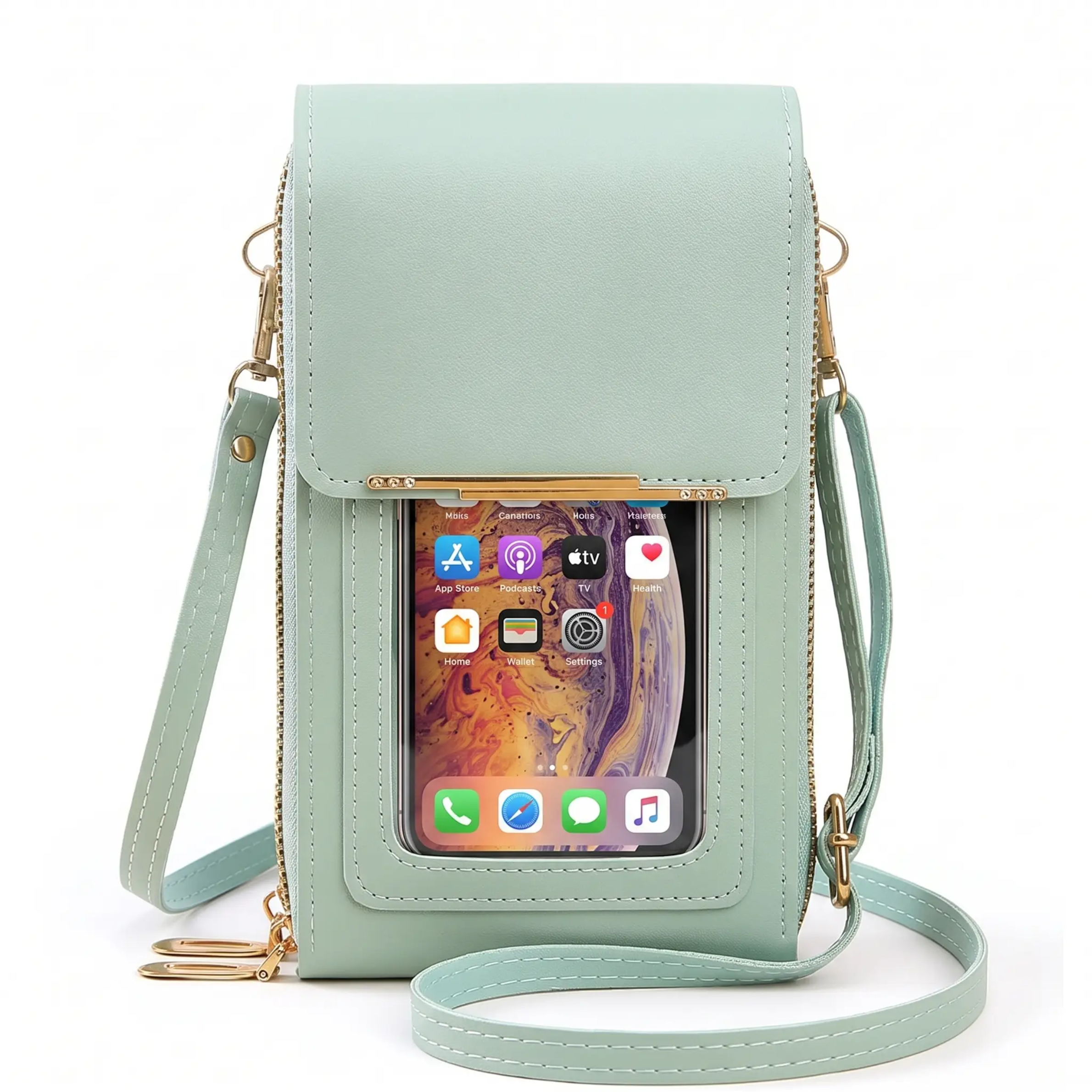 Crossbody Telefoontas met RFID-bescherming – Waterdicht – Past 6.7″ Telefoons | Sansoti