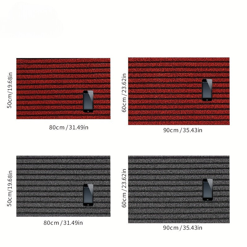 Getufte Deurmat Rechthoekig – Weerbestendig Polyester met Antislip PVC-Rug voor Entree Hal en Veranda | Sansoti
