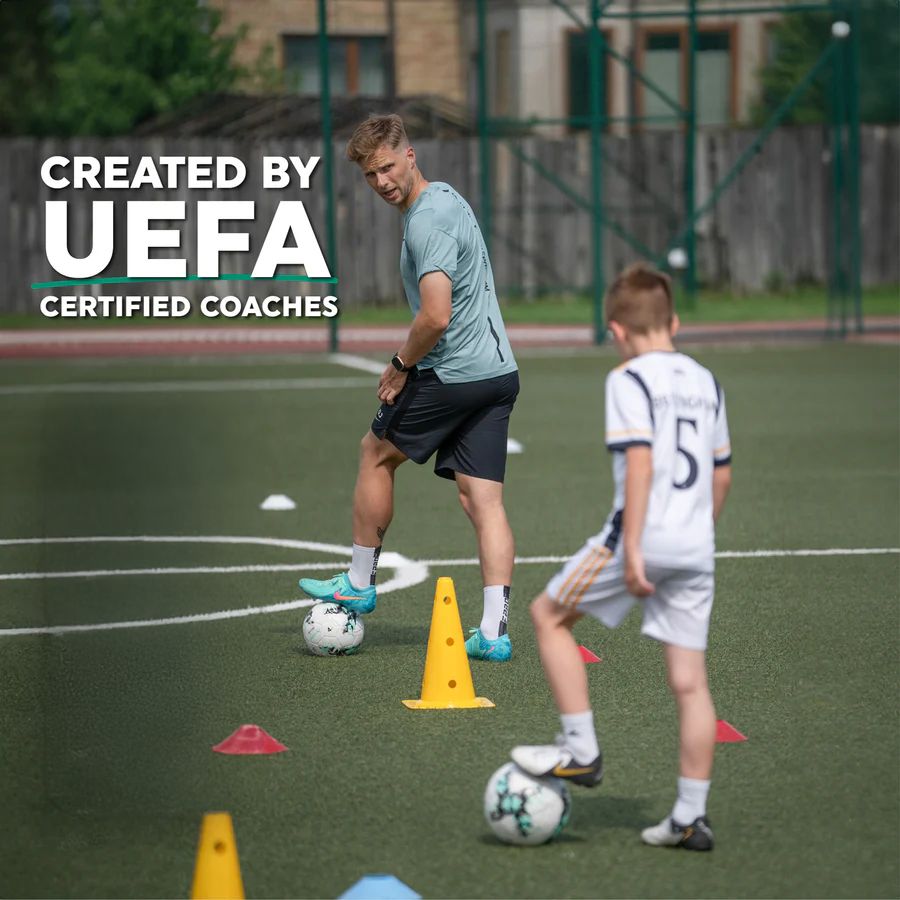 Voetbal Trainingsmat 90x60 cm met Videotraining Anti-slip Sokken Dribbelmat Thuistraining Coördinatie Kinderen Balcontrole Voetbalmat Oefeningen | Sansoti