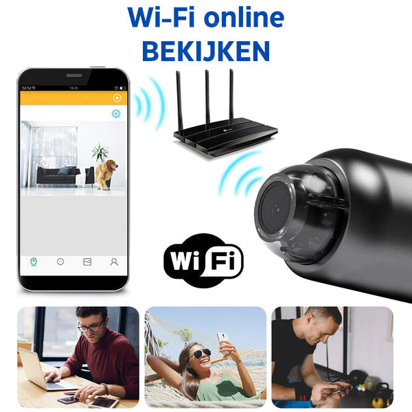 Compacte Beveiligingscamera Full HD 1080p WiFi Nachtzicht met Bewegingsdetectie voor Thuisbewaking en Kinderopvang | Sansoti