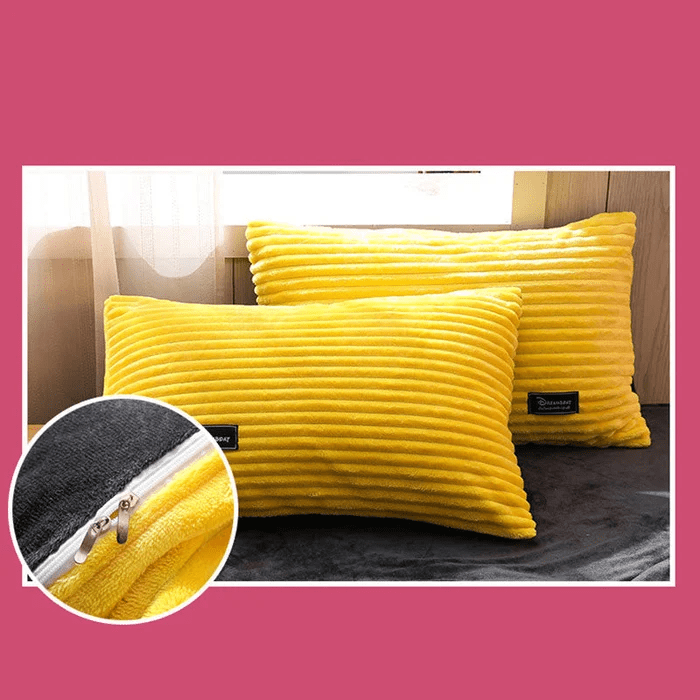 Samt-Bettbezug-Set Winter Korallfleece wendbare warme Bettwäsche Queen-Size King-Size Schlafzimmer | Sansoti