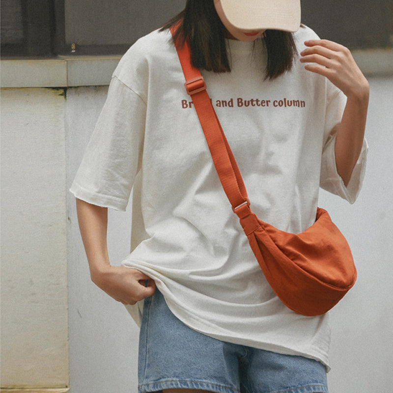 Halve Maan Schoudertas Kunstleer Elegante Damestas Crossbody Handtas Mode Accessoire Casual Dagelijks Gebruik | Sansoti