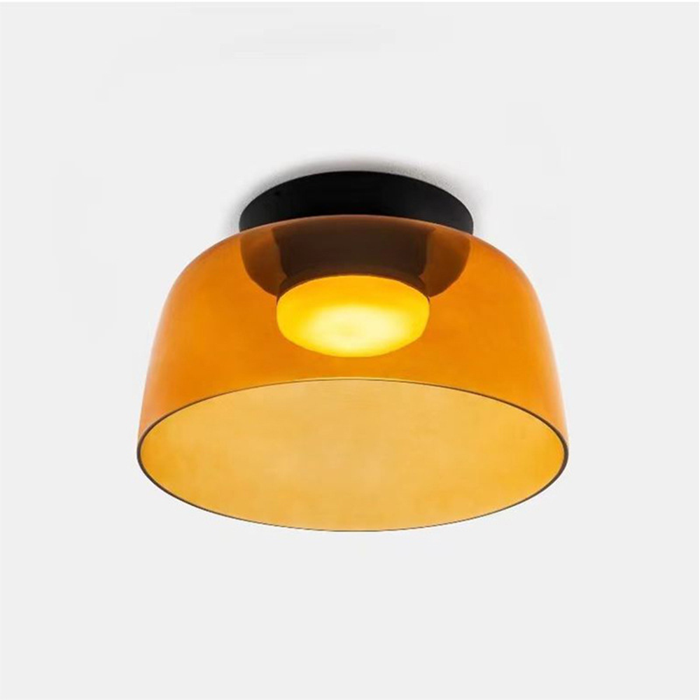 Design Glazen Plafondlamp met Gelaagde Structuur — Elegant Lichtspel voor Eetkamer, Woonkamer en Slaapkamer | Sansoti