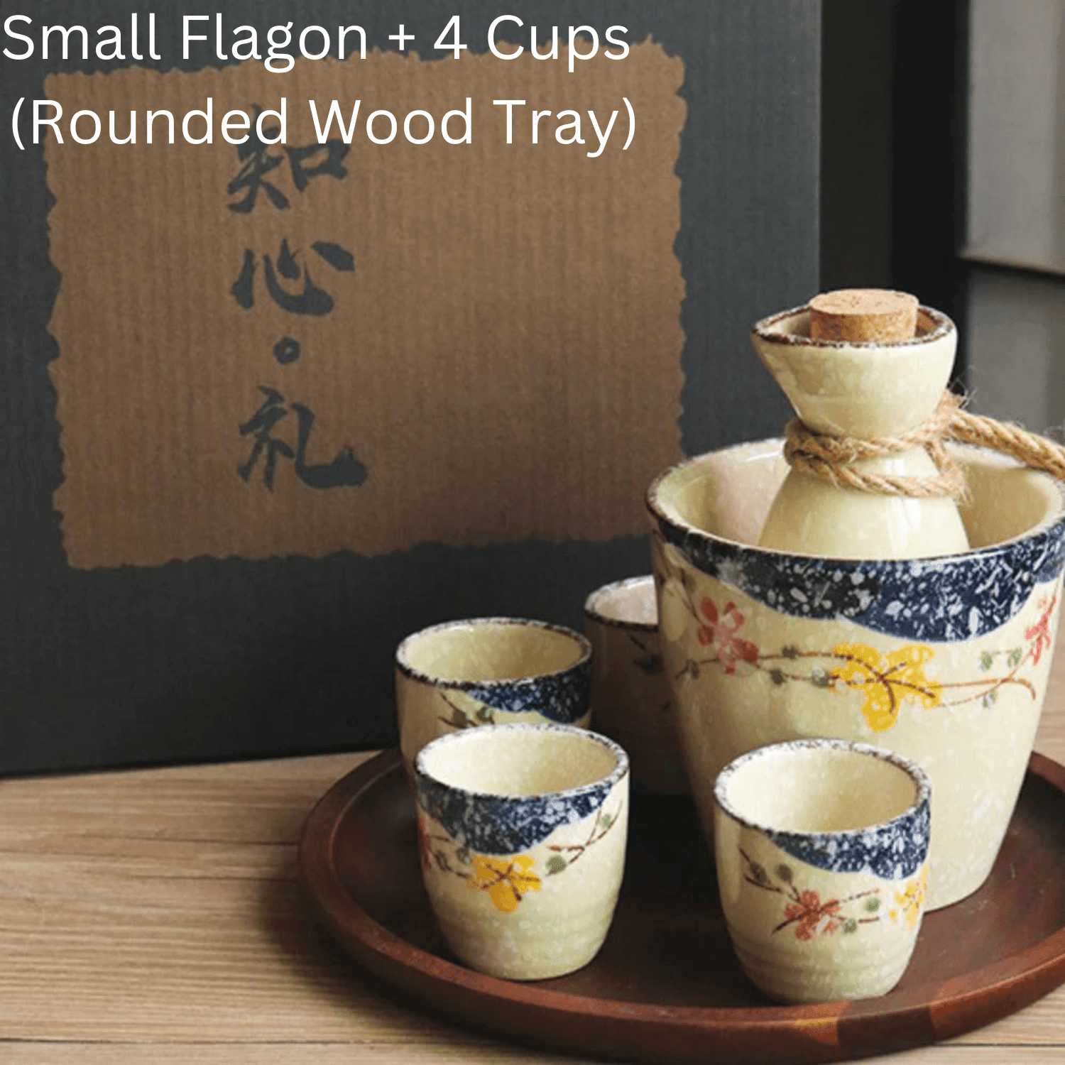 Japans Sakura Sake Serviesset met Karaf en Kopjes – Keramiek met Kersenbloesem Motief | Sansoti
