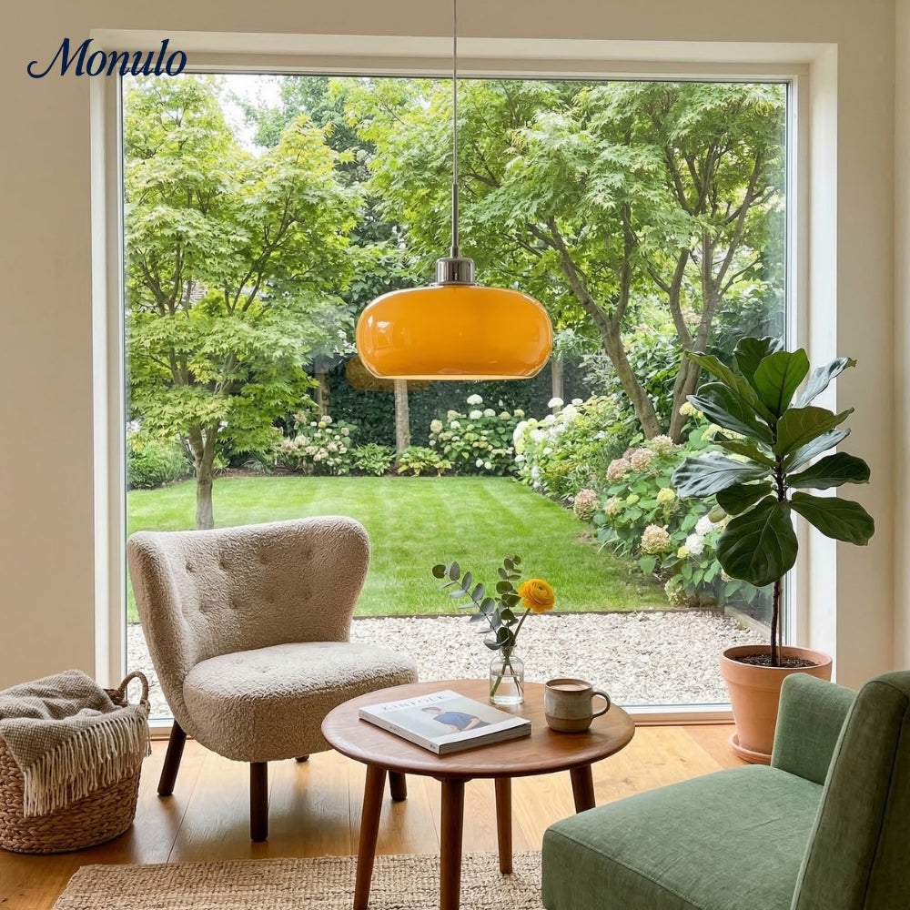 Bauhaus Glazen Hanglamp Metaal 11cm Nordic Design Eetkamer Keuken | Sansoti