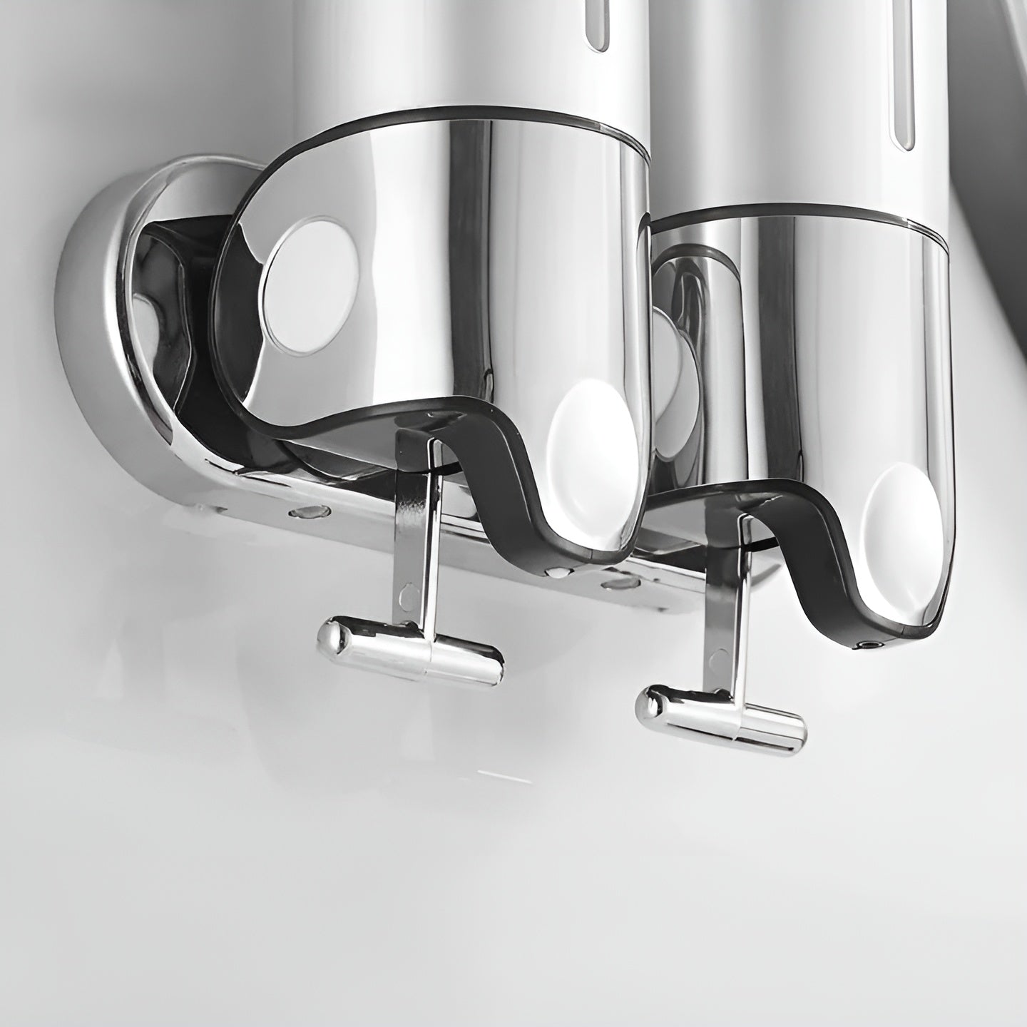 Wandzeepdispenser 500ml Wandmontage RVS Chroom Badkamer Keuken Enkel Dubbel Drievoudig Vloeibare Zeep | Sansoti