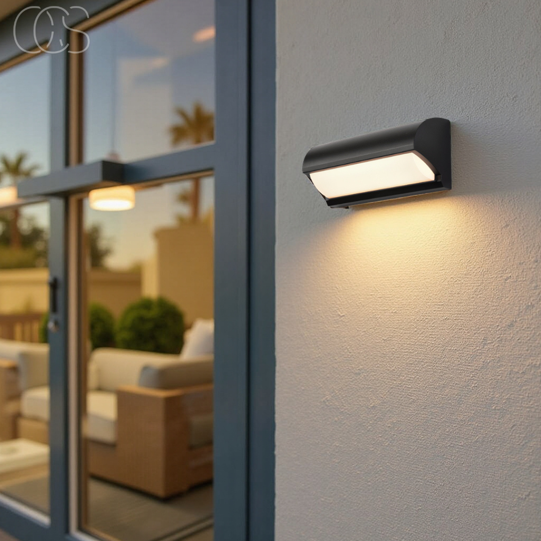 LED Buitenwandlamp Zwart IP65 Waterdicht 20W 960 Lumen Warm Wit 3000K Modern Design Tuinverlichting Gevel | Sansoti