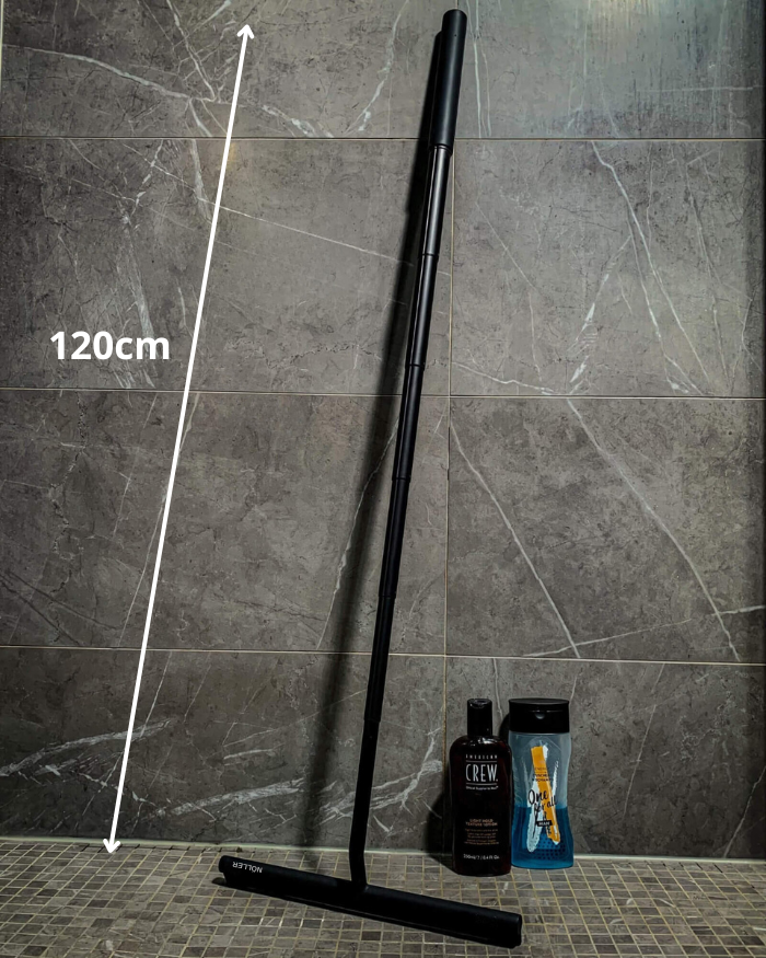 Uitschuifbare Rakel met Telescoopsteel voor Douche Badkamer Ramen - Streepvrij Reinigen tot 107 cm Lang | Sansoti