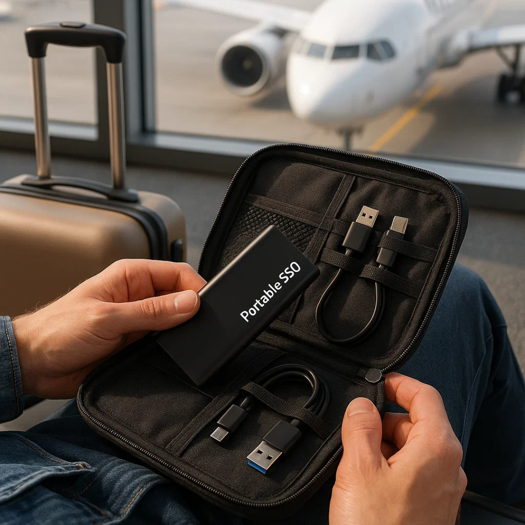 Compacte Externe Harde Schijf USB-C 4 TB – Draagbare Snelle Opslag Ultradun Ontwerp voor Windows macOS Android TV | Sansoti