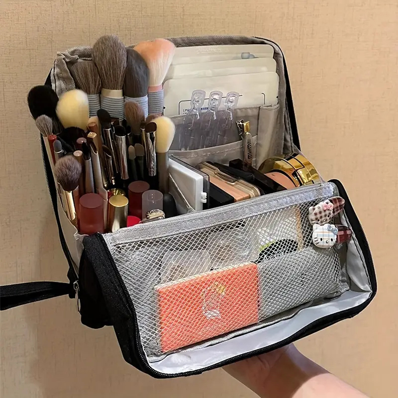 Georganiseerde Reiscosmeticatas – Compacte Make-up Organizer voor Onderweg | Sansoti