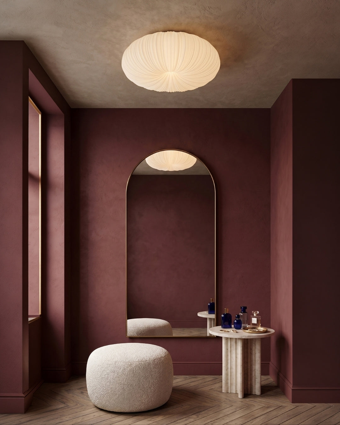 Plafondlamp Iris Scandinavisch Dimbaar Metaal & Acryl met Afstandsbediening voor Moderne Woonruimtes Slaapkamer Eetkamer Sfeerverlichting | Sansoti