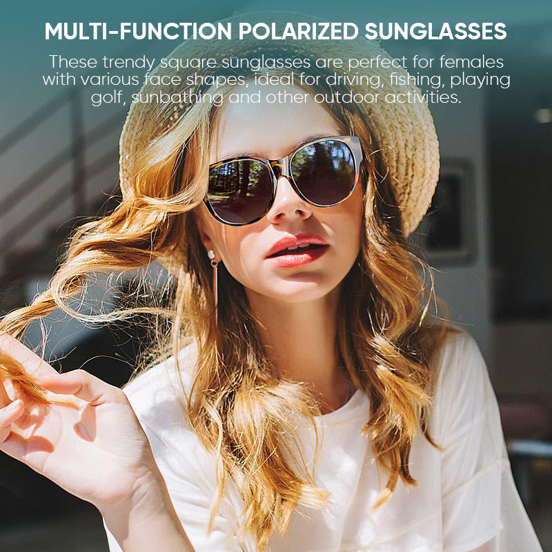 Overzet Zonnebril met Gepolariseerde UV400 Glazen – Past Over Normale Bril – Trendy Cat-Eye Montuur | Sansoti