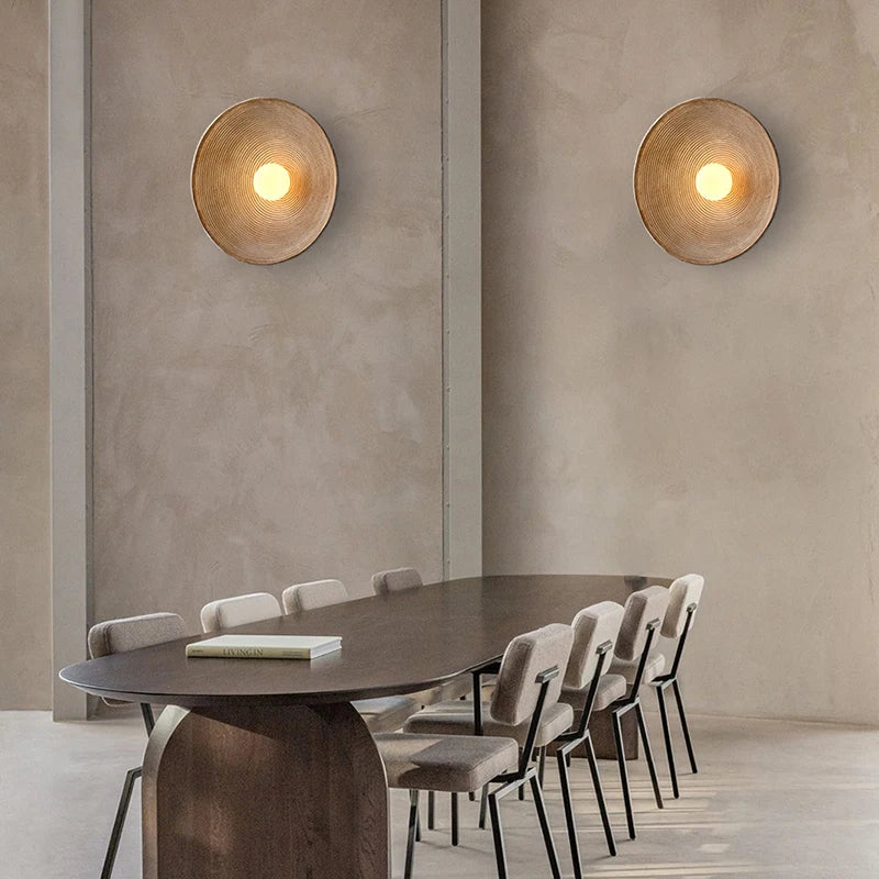 Wandlamp Rond Maan Design LED G4 Japandi Scandinavisch Ø20 Ø50 | Sansoti