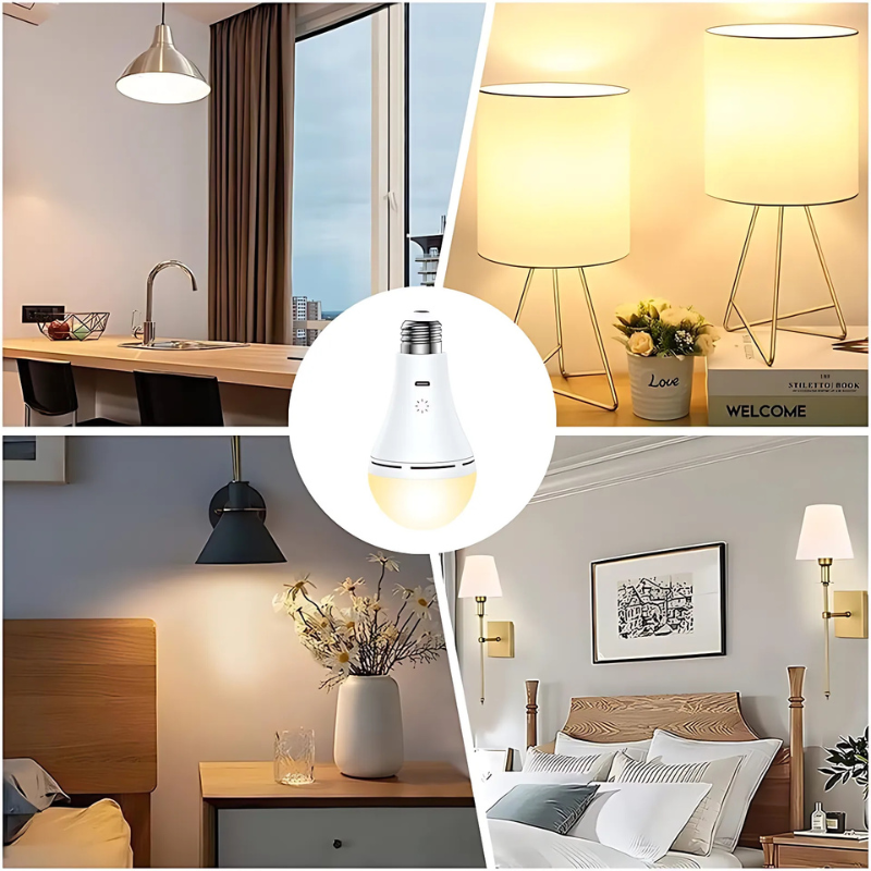 Draadloze Oplaadbare Tafellamp LED – Moderne Sfeerverlichting met Touch-Bediening & Afstandsbediening – Ø10cm | Sansoti