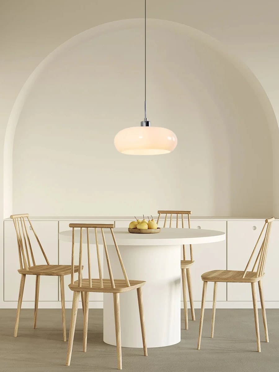 Bauhaus Glazen Hanglamp Metaal 11cm Nordic Design Eetkamer Keuken | Sansoti