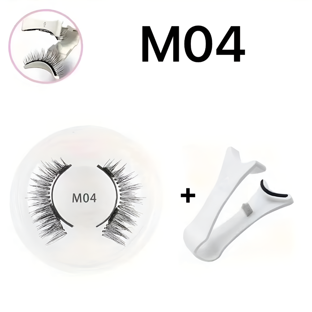 Magnetische Kunstwimpers Set met Pincet - Herbruikbaar - Lijmvrij Aanbrengen - Natuurlijke Look - Valse Wimpers | Sansoti