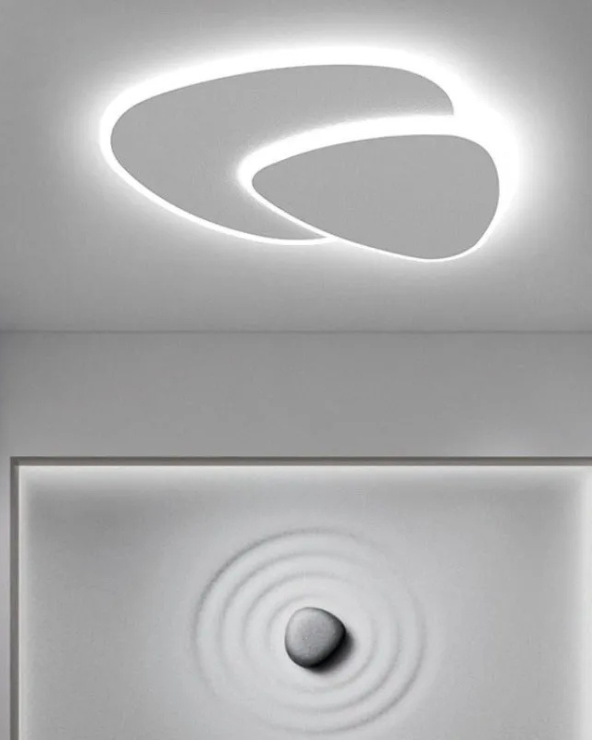 Plafondlamp Asymmetrisch Ontwerp LED Verlichting Warm Licht Modern Interieur Woonkamer Slaapkamer Eetkamer Minimalistische Designlamp | Sansoti