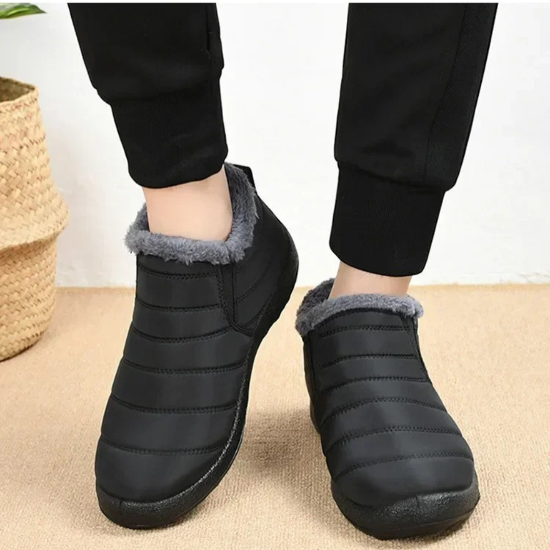 Wasserdichte Winterstiefel für Damen mit warmem Futter und rutschfester Sohle für Schnee, Kälte, Spaziergänge und Winterwetter | Sansoti