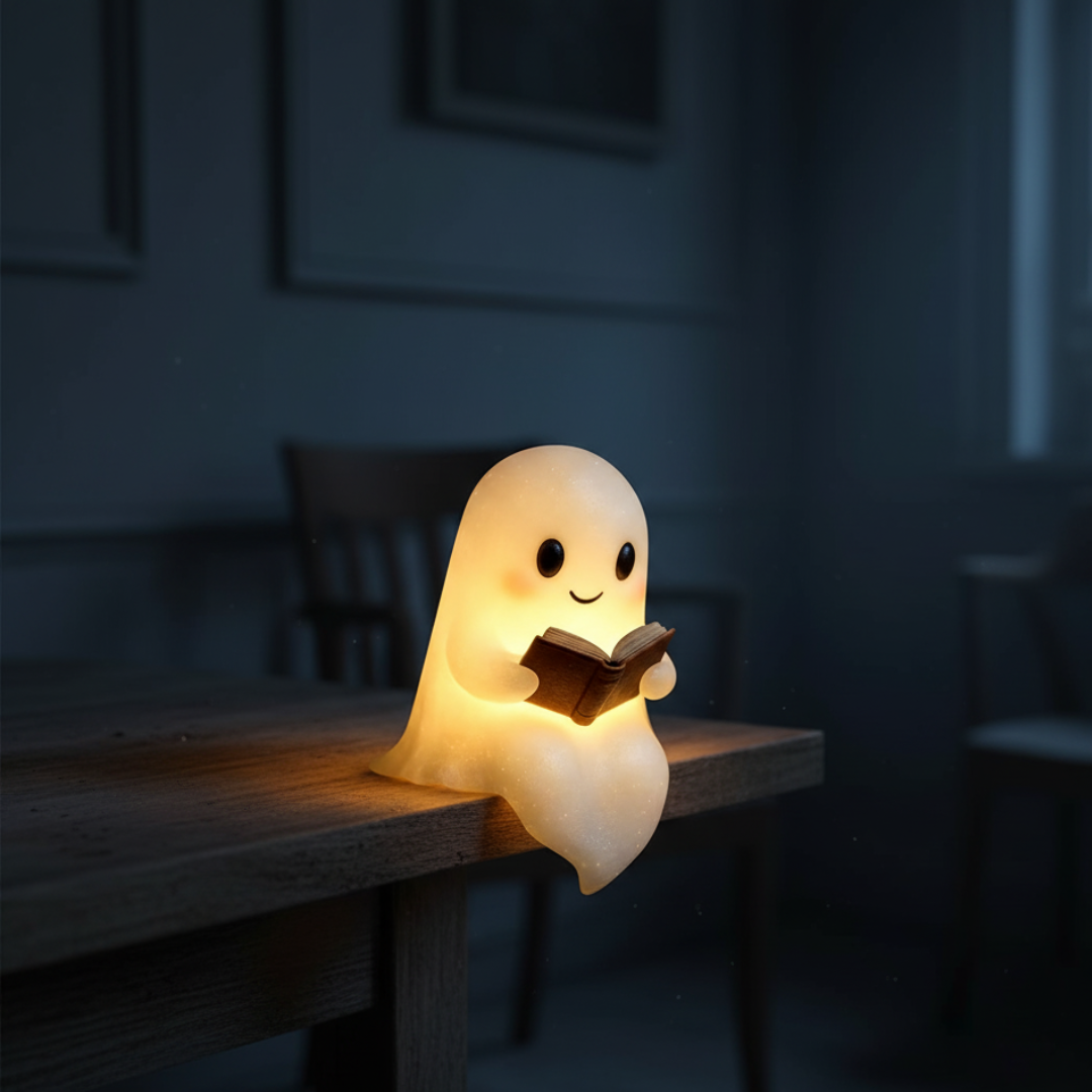 Spookjes Nachtlampje Handgemaakt Keramiek Warm Wit LED Sfeerverlichting Slaapkamer Cadeau | Sansoti