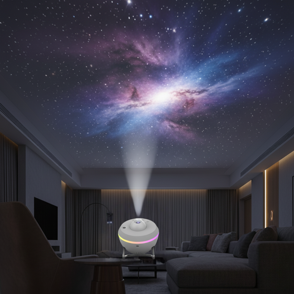Sternenprojektor mit austauschbaren Scheiben Milchstraße Nebel Himmel Decke Sternenhimmel Schlafzimmer Stimmungsbeleuchtung | Sansoti
