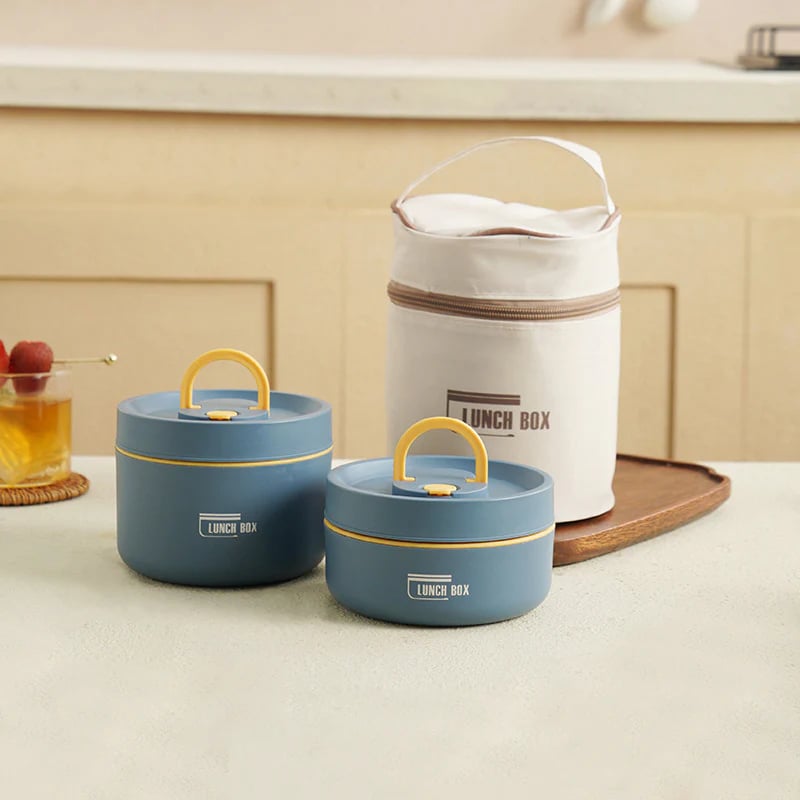 Geïsoleerde Lunchbox met Vacuümtechnologie – Houdt Eten Tot 4 Uur Warm – Lekvrij RVS Ontwerp – Ideaal voor School en Werk | Sansoti