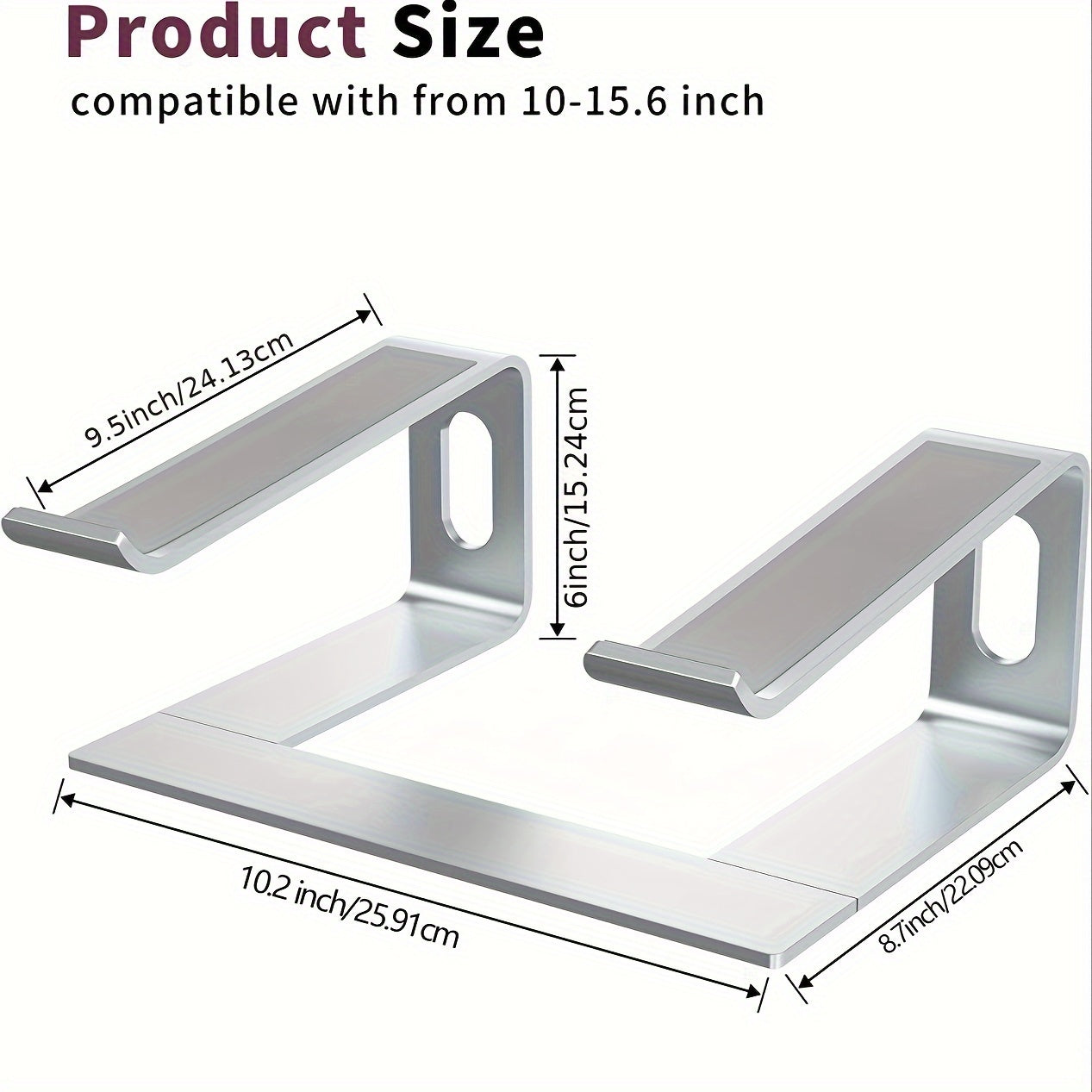 Support pour ordinateur portable en aluminium avec design ergonomique et ventilation pour bureau et télétravail | Restfield