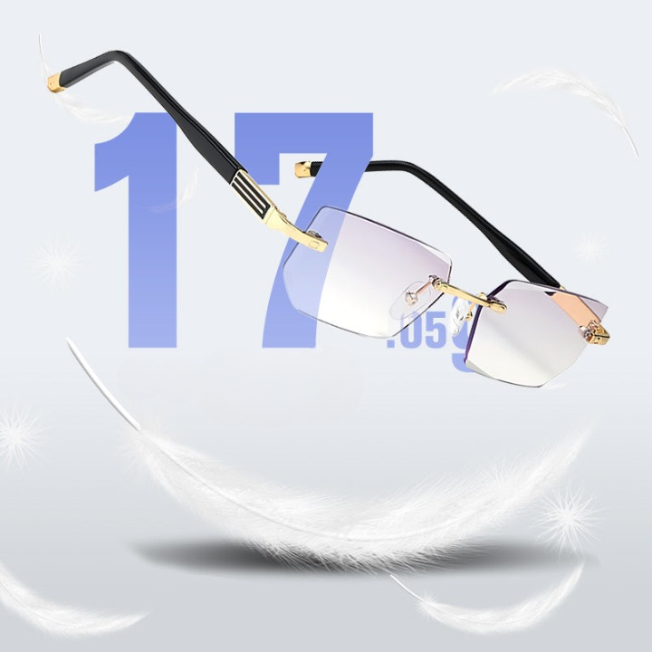Randloze Multifocale Leesbril met Blauwe Lichtfilter +1,0 tot +4,0 | Sansoti