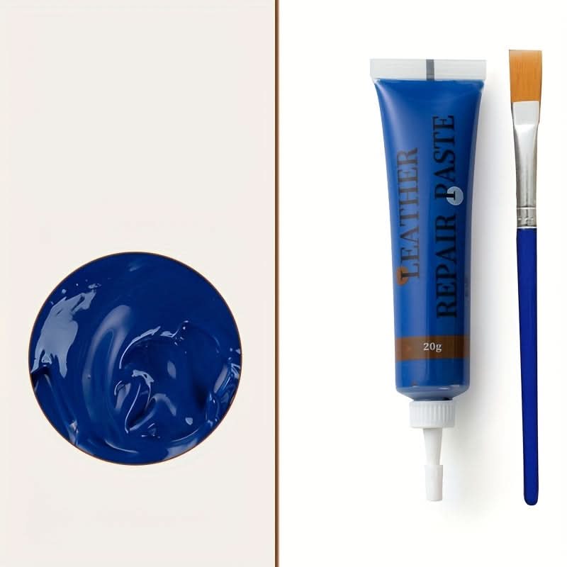 Kit de réparation du cuir pour meubles, sièges de voiture et canapés, kit de restauration avec applicateur 3x10cm | Sansoti
