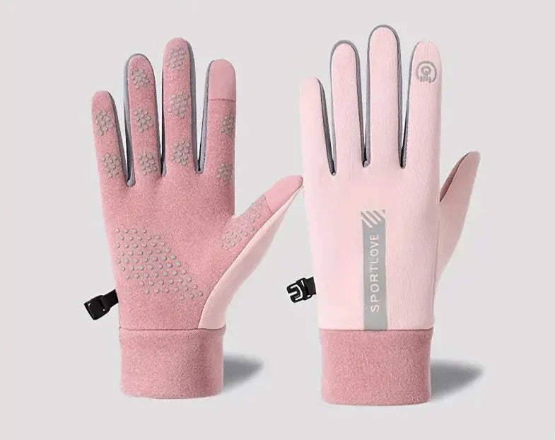 Thermische Handschoenen met Touchscreen en Antislip Grip voor Outdoor Activiteiten Winter Zwart Grijs | Sansoti