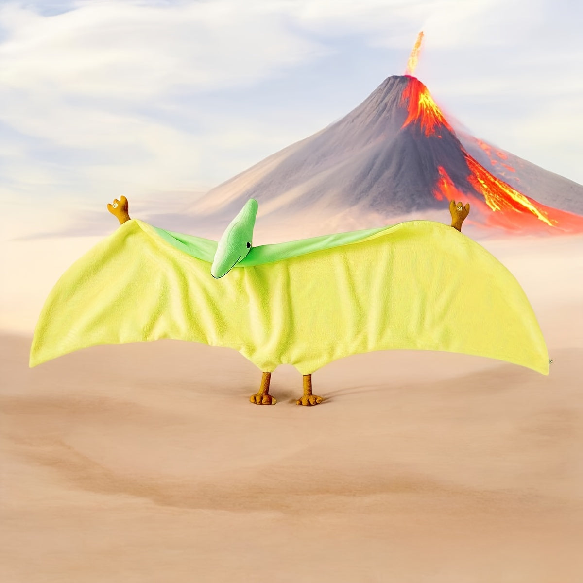 Dinosaurus Speelcape voor Kinderen – Fantasie Vliegdekentje Vleugelcape Verkleedkleding Rollenspel Kostuum | Sansoti