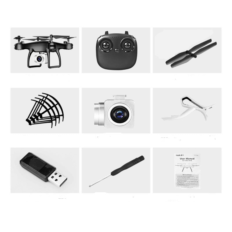 Professionele Quadcopter Drone 4K Camera 5G WiFi GPS Opvouwbaar Luchtfotografie Outdoor Zwart Wit RC | Sansoti