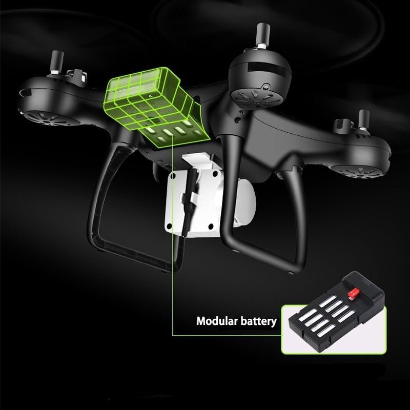 Professionele Quadcopter Drone 4K Camera 5G WiFi GPS Opvouwbaar Luchtfotografie Outdoor Zwart Wit RC | Sansoti