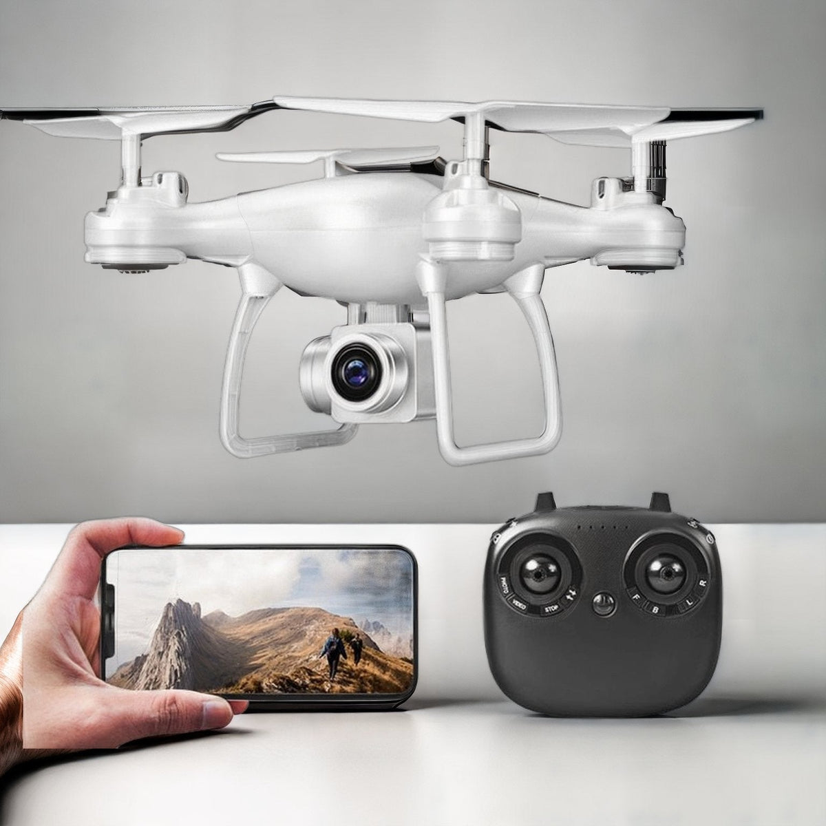 Professionele Quadcopter Drone 4K Camera 5G WiFi GPS Opvouwbaar Luchtfotografie Outdoor Zwart Wit RC | Sansoti