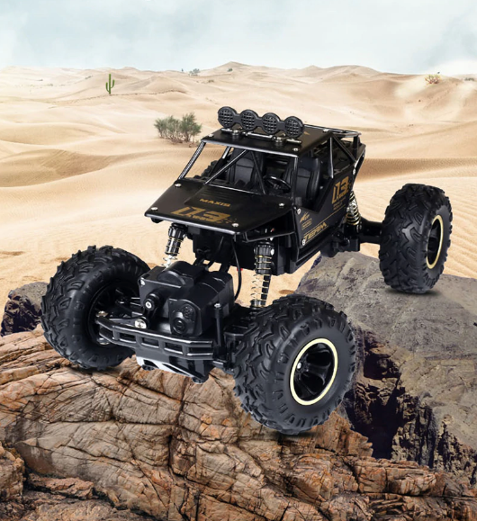 Bestuurbare Monstertruck met 4x4 Aandrijving en All-Terrain Banden – RC Off-Road Auto voor Binnen en Buiten | Sansoti