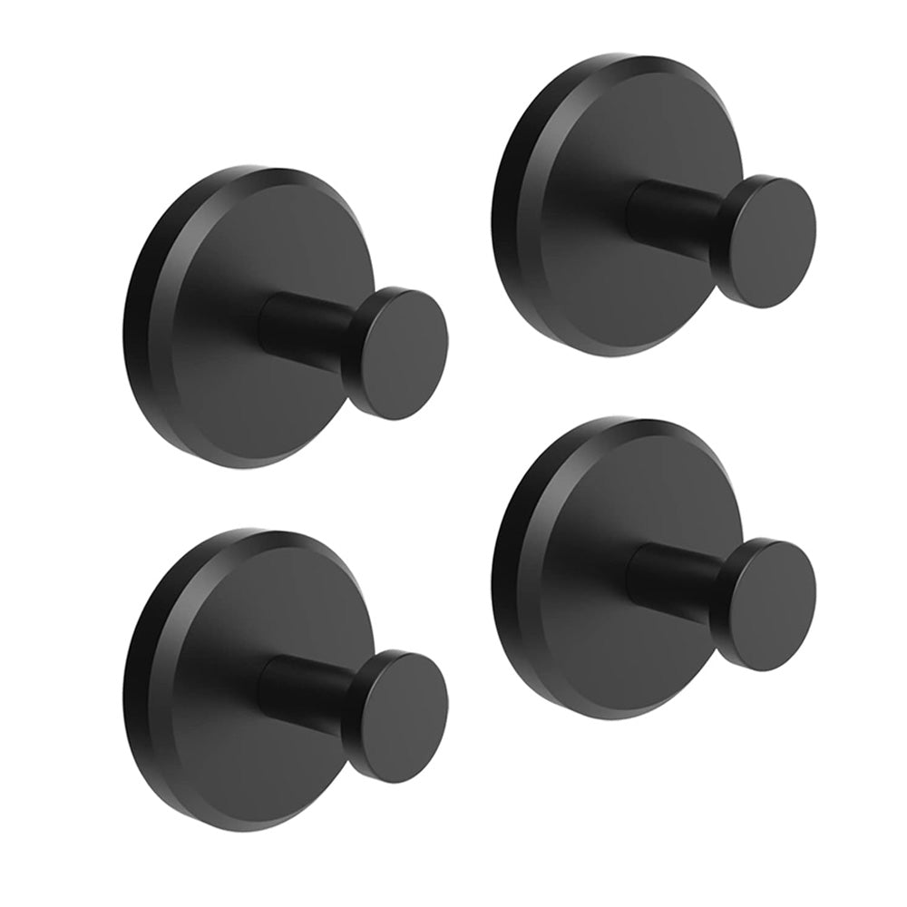 Handdoekhaak Zelfklevend Zonder Boren – Roestvrij Staal – Zwart, Zilver, Goud – 5,5×5,5×5,6 cm | Sansoti