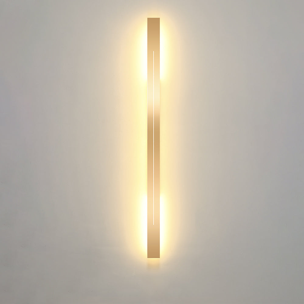 Moderne LED-Wandleuchte, minimalistisches Design, Schlafzimmer, Wohnzimmer, Schwarz-Gold, dimmbar, stimmungsvolle Innenbeleuchtung | Sansoti