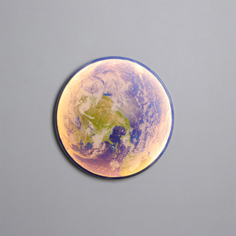 Wandleuchte Mond Wandbild LED Dimmbar Fernbedienung Wohnzimmer Schlafzimmer | Restfield