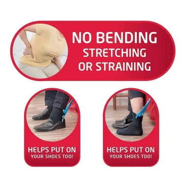 Ensemble d’aide à l’enfilage des chaussettes pour enfiler soi-même des bas de compression en cas de mobilité réduite et pendant la grossesse | Sansoti