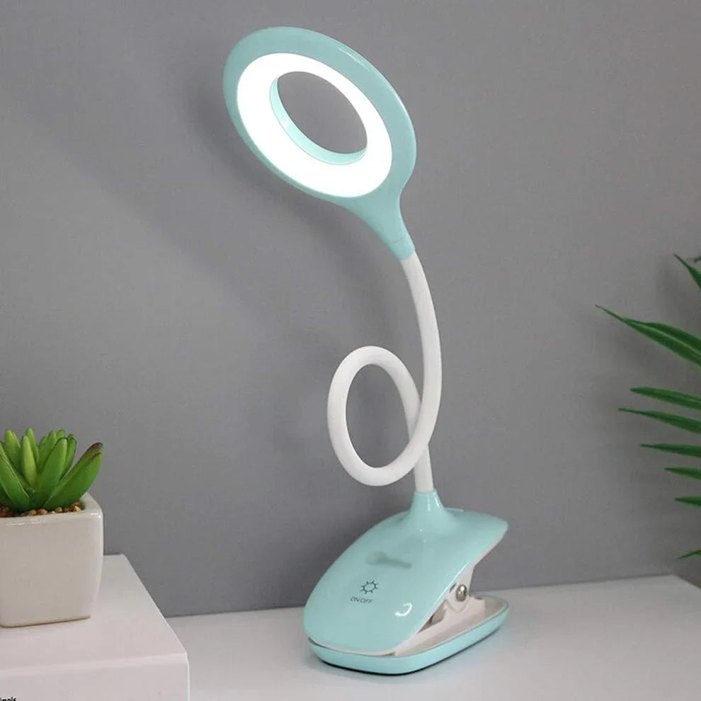 Leeslamp Clip LED Dimbaar USB Oplaadbaar Flexibel Zwanenhals Bed Bureau Reizen | Sansoti
