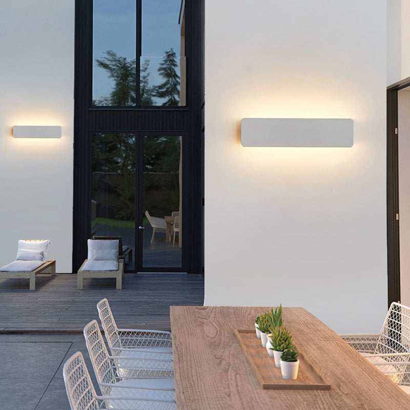 Adjustable LED Wall Light Metal White Indoor Modern Design for Living Room Dining Room Hallway Lighting Fixture | Sansoti