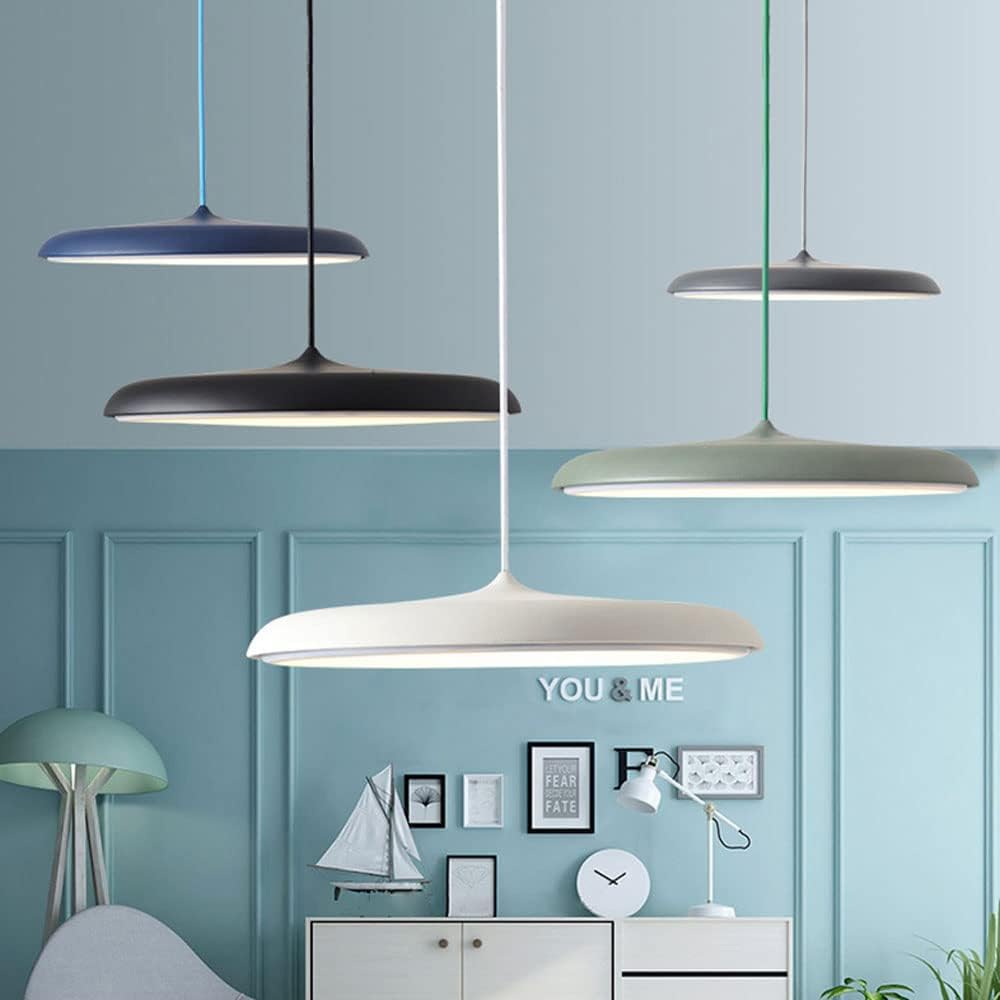 Moderne LED Hanglamp met Minimalistische Lijnen – Dimbare Eetkamerlamp in Meerdere Kleuren voor Scandinavisch Interieur | Sansoti