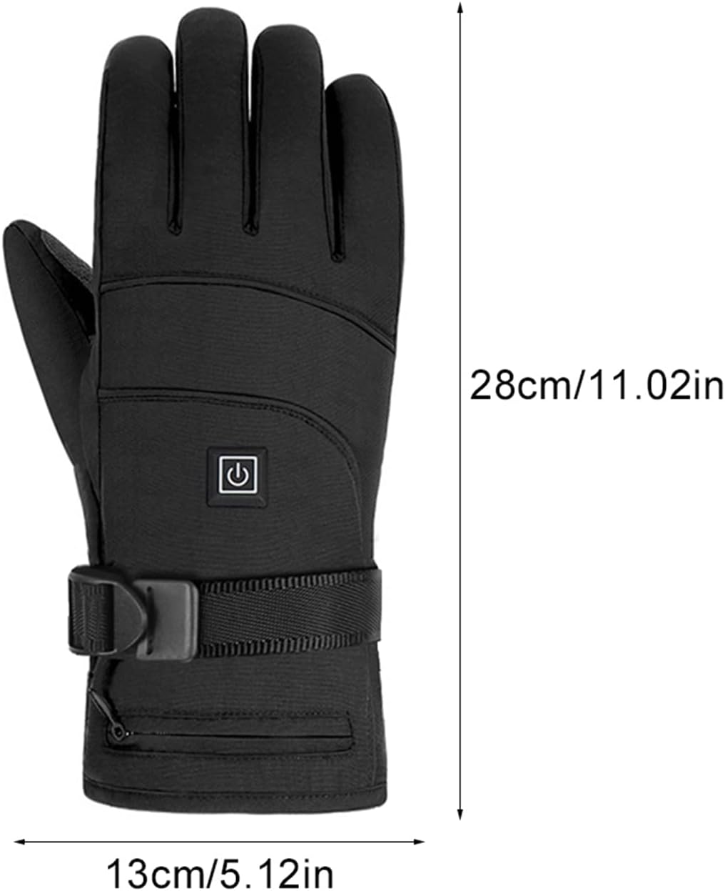 Beheizte Handschuhe mit Thermoheizung, wasserdicht, Touchscreen, für Winter, Skifahren, Outdoor und Wandern | Sansoti