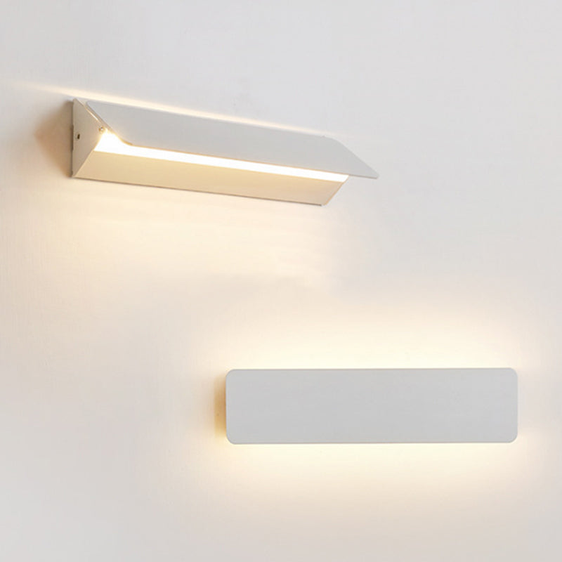 Adjustable LED Wall Light Metal White Indoor Modern Design for Living Room Dining Room Hallway Lighting Fixture | Sansoti